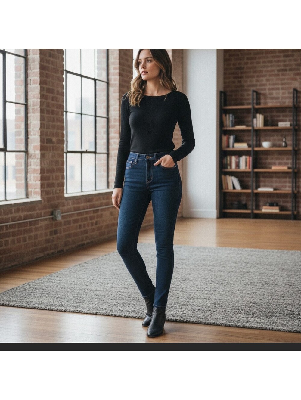Levi's 721 High Rise Skinny Jeans Size 29 Dark Blue